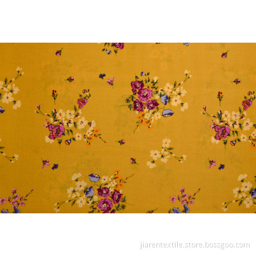 Competitive Price Yellow Background Printed Fabrics